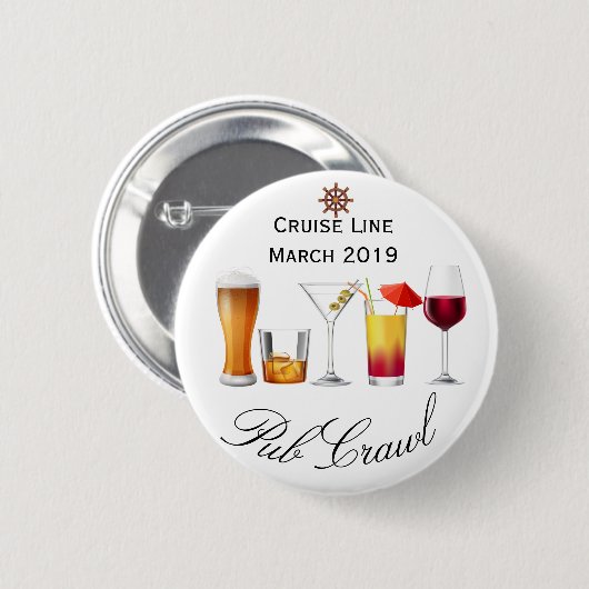 Kreuzfahrtschiff Anpassung Pub Crawl Aktivität tri Button (Vorne & Hinten)