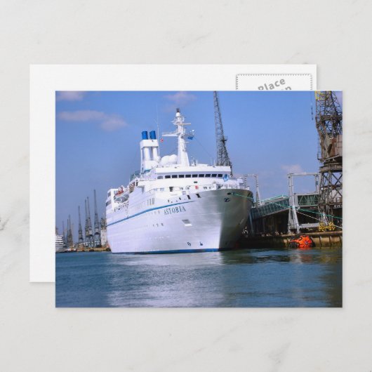 Kreuzfahrtschiff "Astoria" Postkarte (Vorne/Hinten)