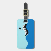 Kreuzfahrtschiff auf hoher See Gepäckanhänger (Vorderseite vertikal)