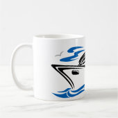 Kreuzfahrtschiff auf Seewellen Seefahrt Kaffeetasse (Links)