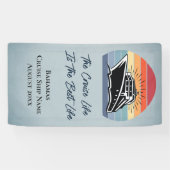 Kreuzfahrtschiff Bahamas Kabine Stateroom Türdekor Banner (Horizontal)