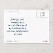 Kreuzfahrtschiff bei CocoCay Custom Postcard Postkarte (Rückseite)