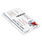 Kreuzfahrtschiff Boarding Pass das Datum Magnete a (Rechte Seite)
