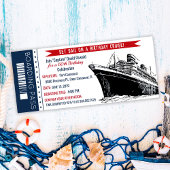 Kreuzfahrtschiff Boarding Pass Geburtstag Einladun Einladung