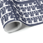 Kreuzfahrtschiff Bon Voyage Geschenkpapier (Rolleneckpunkt)