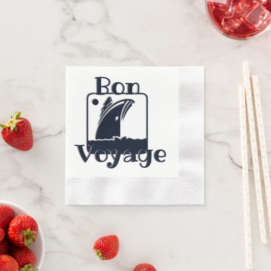 Kreuzfahrtschiff Bon Voyage Serviette (Beispiel)