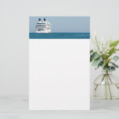 Kreuzfahrtschiff Briefpapier (Stehend Vorderseite)