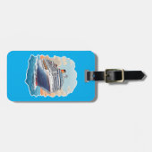 Kreuzfahrtschiff bunt gepäckanhänger (Vorderseite horizontal)