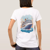 Kreuzfahrtschiff bunt T-Shirt (Rückseite)