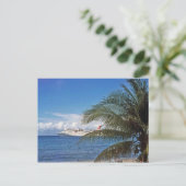 Kreuzfahrtschiff "Carnival" in Grand Cayman Postkarte (Stehend Vorderseite)