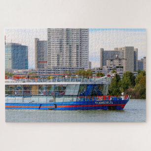 Kreuzfahrtschiff, Donau, Wien, Österreich Puzzle