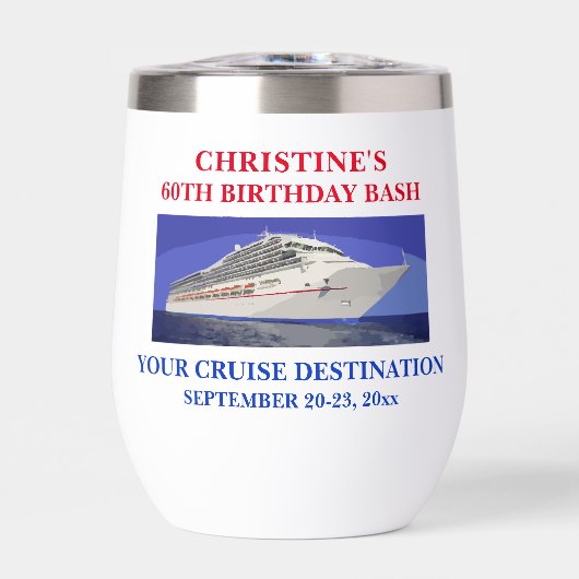 Kreuzfahrtschiff Geburtstag Urlaub Reisen Gutes (Vorderseite)