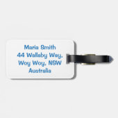 Kreuzfahrtschiff Gepäckanhänger (Rückseite horizontal)