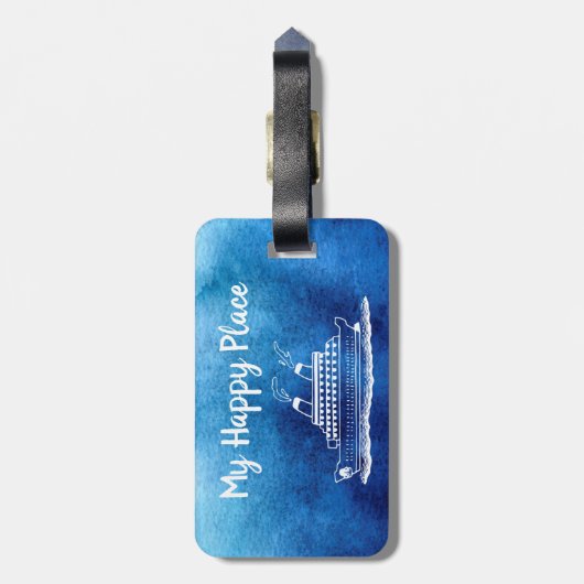 Kreuzfahrtschiff Gepäckanhänger (Rückseite vertikal)