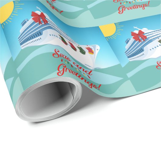 Kreuzfahrtschiff Geschenkpapier (Rolleneckpunkt)