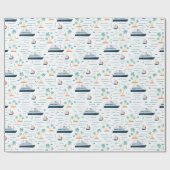 Kreuzfahrtschiff Geschenkpapier (Flach)