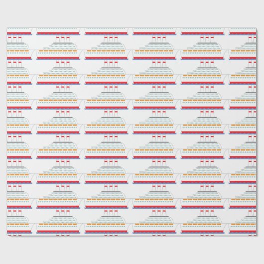 Kreuzfahrtschiff Geschenkpapier (Flach)