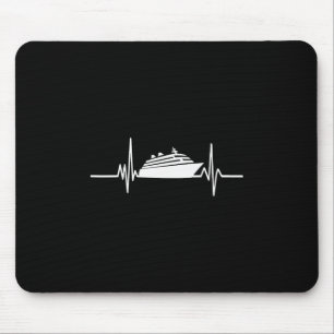 Kreuzfahrtschiff Herzschlag Kreuzfahrt Urlaub Mousepad
