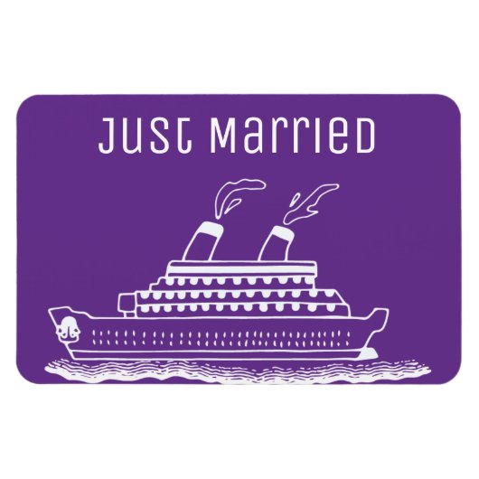 Kreuzfahrtschiff Hochzeit nur verheiratete Kabine Magnet (Horizontal)