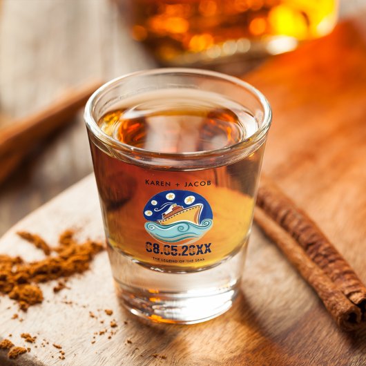 Kreuzfahrtschiff Hochzeit Schnapsglas