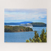 Kreuzfahrtschiff im Bar Harbour Jigsaw Puzzle (Horizontal)