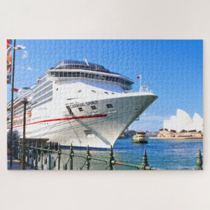 Kreuzfahrtschiff im Hafen Puzzle