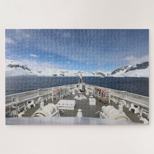 Kreuzfahrtschiff in der Antarktis Puzzle (Horizontal)