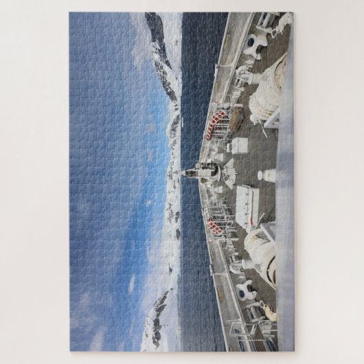 Kreuzfahrtschiff in der Antarktis Puzzle (Vertikal)