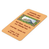 Kreuzfahrtschiff in Florrahmen Stateroom Türmarkie Magnet (Linke Seite)