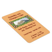 Kreuzfahrtschiff in Florrahmen Stateroom Türmarkie Magnet (Rechte Seite)