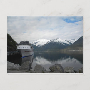 Kreuzfahrtschiff in Skagway, Alaska Postkarte