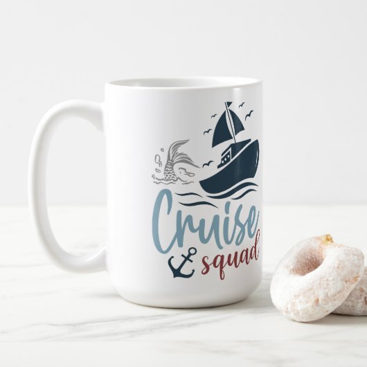 Kreuzfahrtschiff Kaffeetasse (Mit Donut)