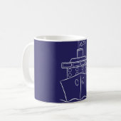 Kreuzfahrtschiff Kaffeetasse (Vorderseite Links)