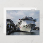 Kreuzfahrtschiff Karneval Geist in Sydney Postkart Postkarte (Vorne/Hinten)