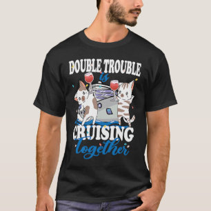 Kreuzfahrtschiff Katzen Weinparty Kreuzfahrt Urlau T-Shirt