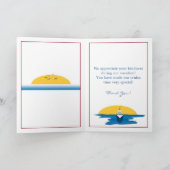 Kreuzfahrtschiff - Kellnerpersonal - Vielen Dank Dankeskarte (Innenseite)