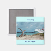 Kreuzfahrtschiff, Key West Florida Magnet (Vorderseite/Rückseite)
