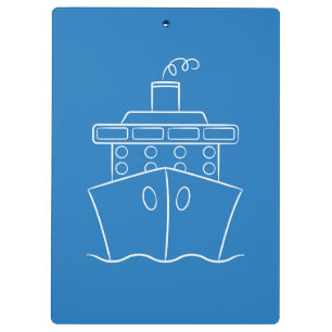 Kreuzfahrtschiff Klemmbrett