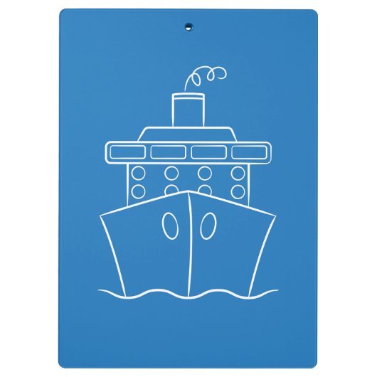 Kreuzfahrtschiff Klemmbrett (Rückseite)