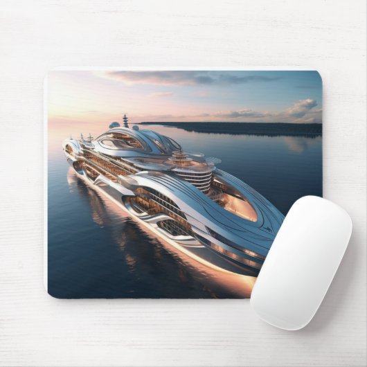 Kreuzfahrtschiff Konzept Maus Pad Mousepad (Mit Mouse)