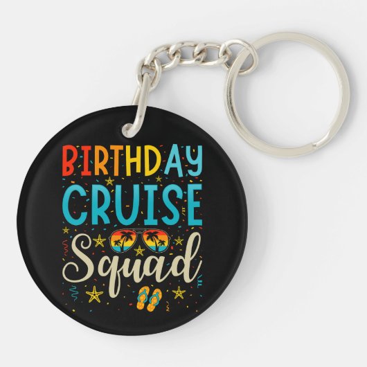 Kreuzfahrtschiff-Kreuzfahrt - Akryllisch Schlüsselanhänger (Rückseite)