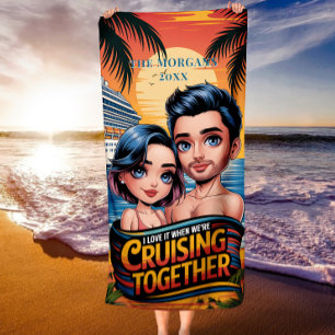 Kreuzfahrtschiff Kreuzfahrt mit dem Custom Chibi C Strandtuch