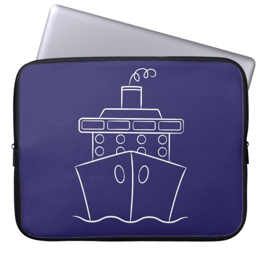 Kreuzfahrtschiff Laptopschutzhülle (Vorderseite)