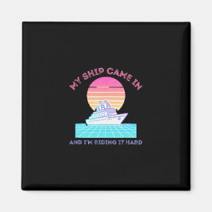 Kreuzfahrtschiff Lustiger Urlaub Reise Party Humor Magnet