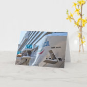 Kreuzfahrtschiff Luxury Cruise Ship Karte (Gelbe Blume)