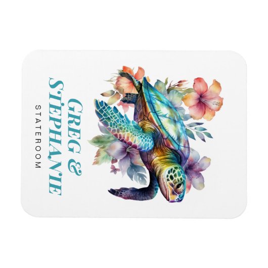 Kreuzfahrtschiff Meeresschildkröte - Stateroom Mag Magnet (Horizontal)