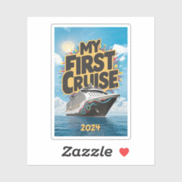 Kreuzfahrtschiff meine erste eigene Kreuzfahrt Aufkleber