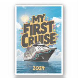Kreuzfahrtschiff meine erste eigene Kreuzfahrt Aufkleber