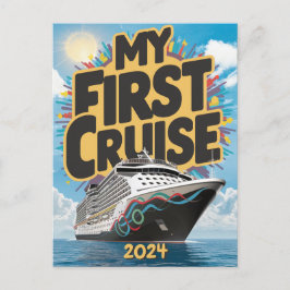 Kreuzfahrtschiff meine erste eigene Kreuzfahrt Postkarte
