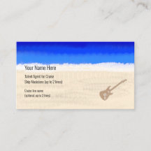 Kreuzfahrtschiff Musician Bass Gitarre am Strand